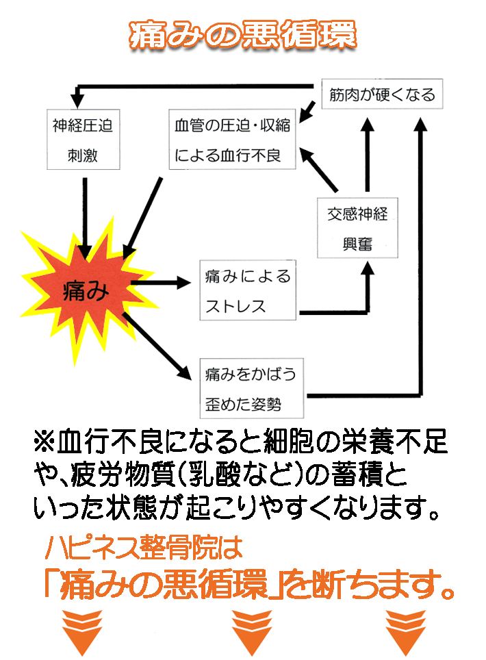 治療方針と痛みの悪循環